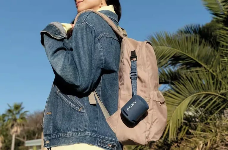 Goes anywhere, compact design of Sony SRSXB13