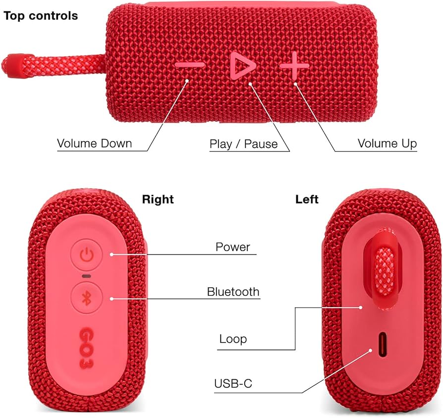 JBL Go 3 Eco Controls