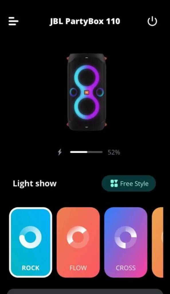 JBL Partybox 110 Party App