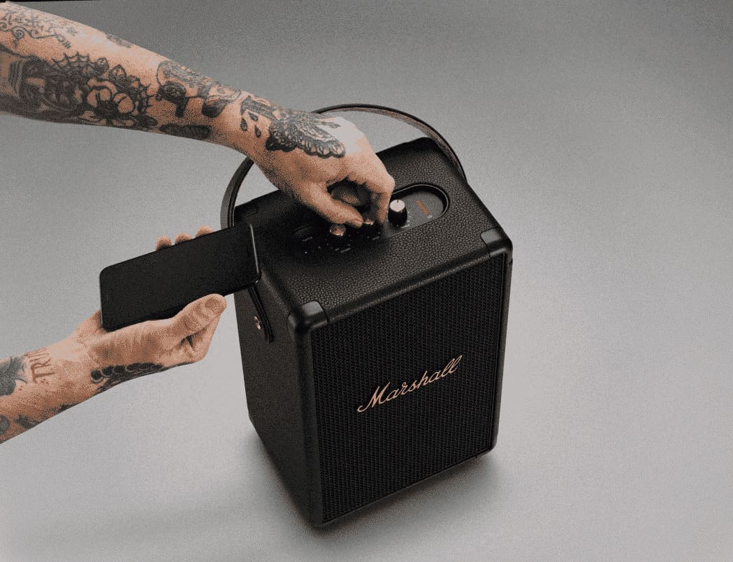 Marshall Tufton Portable Bluetooth Speaker Connectivity