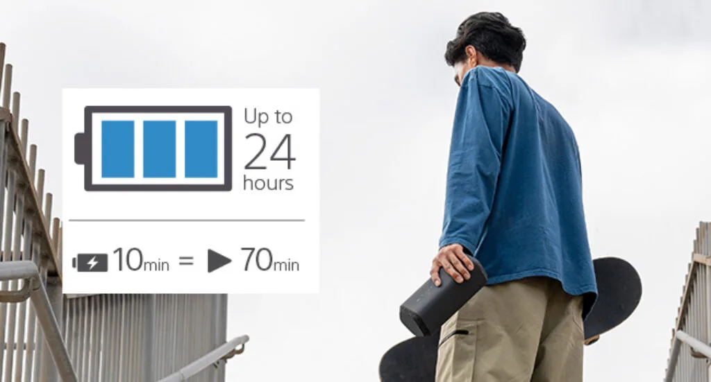 SRS-XE300 Speaker Battery life
