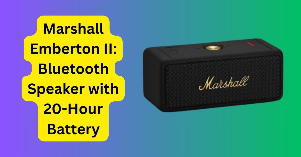 Marshall Willen Portable Bluetooth Speaker Review