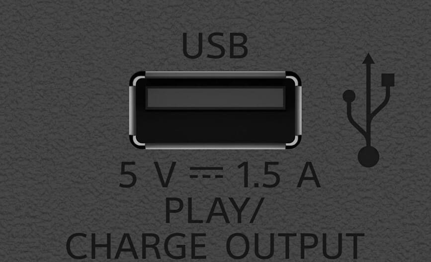 USB Play & Charge of Sony SRS-XV800